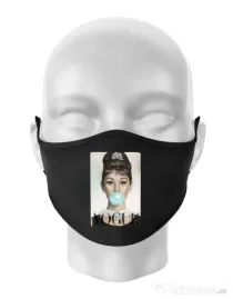Masca personalizata reutilizabila Audrey Negru