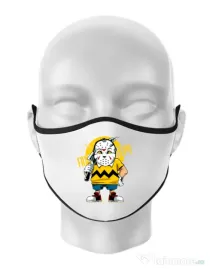 Masca personalizata reutilizabila Bad boy Alb