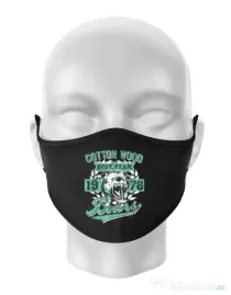 Masca personalizata reutilizabila Cotton wood Negru