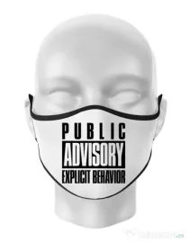 Masca personalizata reutilizabila Explicit behavior Alb