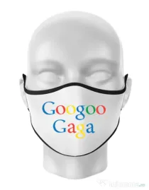 Masca personalizata reutilizabila Googoo Gaga Alb