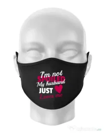 Masca personalizata reutilizabila I’m not spoiled Negru