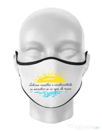 Masca personalizata reutilizabila Iubirea noastra Alb