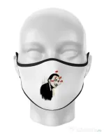 Masca personalizata reutilizabila Lift that moustache Alb