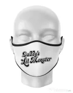 Masca personalizata reutilizabila Lil monster Alb