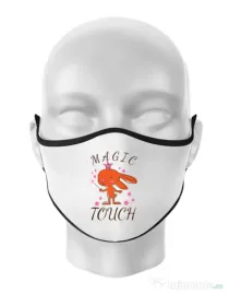 Masca personalizata reutilizabila Magic touch Alb
