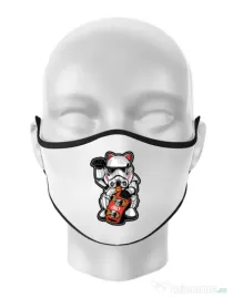 Masca personalizata reutilizabila Maneki trooper Alb