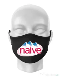 Masca personalizata reutilizabila Naive Negru