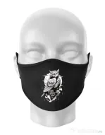 Masca personalizata reutilizabila Owl Negru