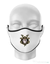 Masca personalizata reutilizabila Samurai Jason Alb