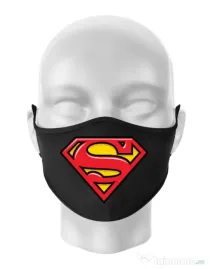 Masca personalizata reutilizabila Superman Negru
