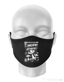 Masca personalizata reutilizabila UFO Negru