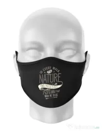 Masca personalizata reutilizabila Walk of nature Negru