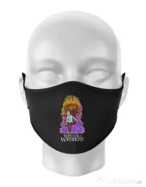 Masca personalizata reutilizabila Winter is wrecked Negru
