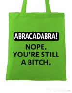Sacosa din panza Abracadabra Verde mar