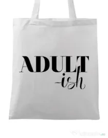 Sacosa din panza Adultish Alb