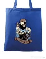 Sacosa din panza Adventure of the Sea Albastru regal