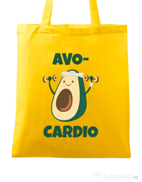 Sacosa din panza Avo-cardio Galben