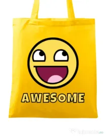 Sacosa din panza Awesome Galben