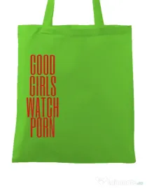 Sacosa din panza Bad girls Verde mar