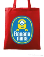 Sacosa din panza Bananana Rosu