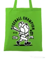 Sacosa din panza Baseball Champion Verde mar