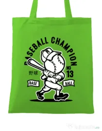 Sacosa din panza Baseball Champion Verde mar