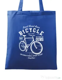 Sacosa din panza Bicycle Albastru regal