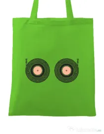 Sacosa din panza Boobs Rhythm Verde mar