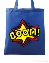 Sacosa din panza Boom! Albastru regal