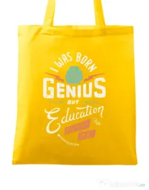 Sacosa din panza Born Genius Galben