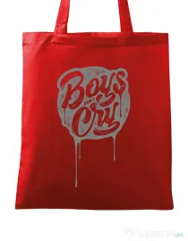 Sacosa din panza Boys Dont Cry Rosu