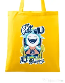 Sacosa din panza Call of the wild Galben