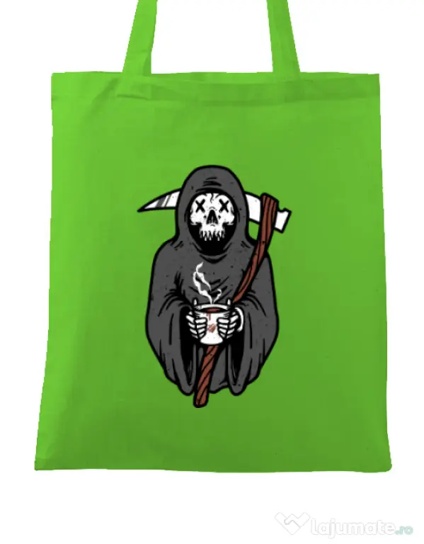 Sacosa din panza Coffee Reaper Verde mar