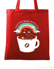 Sacosa din panza Coffeemagination Rosu
