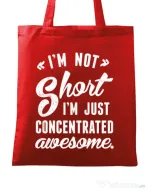 Sacosa din panza Concentrated awesome Rosu