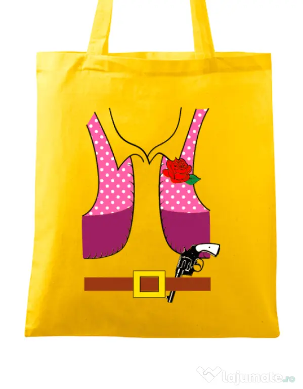 Sacosa din panza Cowboy suit 2 Galben