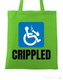 Sacosa din panza Crippled Verde mar