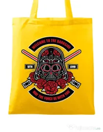 Sacosa din panza Darth Vader Sugar Skull Galben