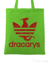 Sacosa din panza Dracarys Verde mar