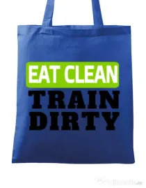 Sacosa din panza Eat clean Albastru regal