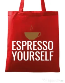 Sacosa din panza Espresso yourself Rosu