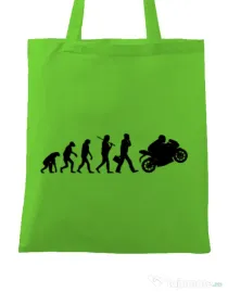 Sacosa din panza Evolution - motorcycle Verde mar
