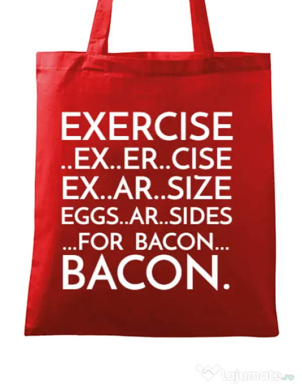 Sacosa din panza Exercise Rosu