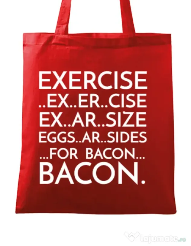 Sacosa din panza Exercise Rosu