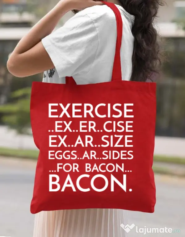 Sacosa din panza Exercise Rosu