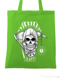Sacosa din panza Experience death Verde mar