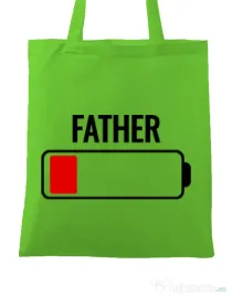 Sacosa din panza Father battery Verde mar