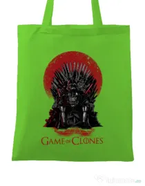 Sacosa din panza Game of Clones Verde mar