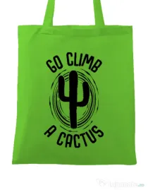 Sacosa din panza Go climb a cactus Verde mar